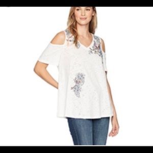 Bandolino women’s Macie Cold Shoulder Top NWOT